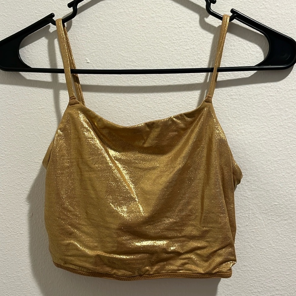 Gold Skims Cropped Tank!